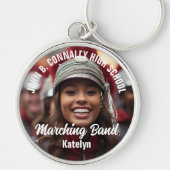 Custom Marching Band Foto High School Spirit Sleutelhanger (Voorkant)