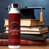 Custom Maroon Afstuderen 2025 Afstuderen Gift Waterfles