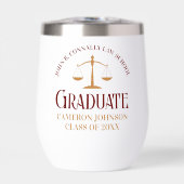 Custom Maroon Law School Afstuderen aandenken (Voorkant)