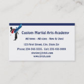 Custom Martial Arts Academy Visitekaartje (Voorkant)