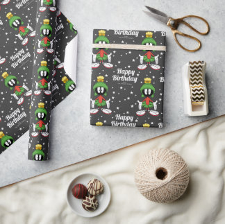 Custom MARVIN THE MARTIAN™ Gelukkige Verjaardag Cadeaupapier