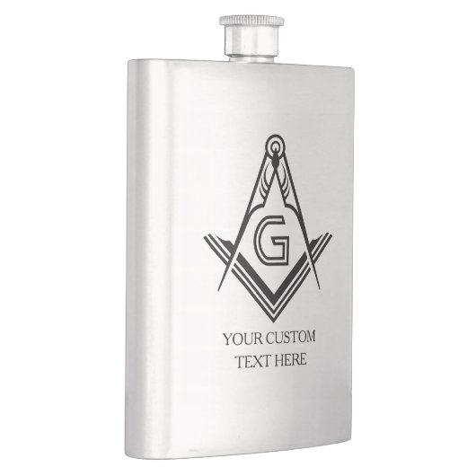 Custom Masonic Gifts | Freemason Gift Ideeën Heupfles (Rechts)
