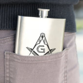 Custom Masonic Gifts | Freemason Gift Ideeën Heupfles (Voorbeeld)