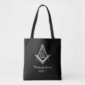 Custom Masonic Gifts | Zwarte Canvas tas van Freem (Voorkant)