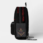 Custom Masonic Lodge Backpack Bedrukte Rugzak (Rechts)