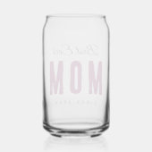 Custom Massage Best Ever Mom – Personalized Gift Blikvorm Glas (Achterkant)