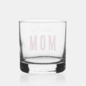 Custom Massage Best Ever Mom – Personalized Gift Whisky Glas (Achterkant)