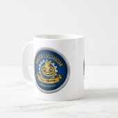 Custom Master Electrician Professional Badge Mug  Koffiemok (Voorkant links)