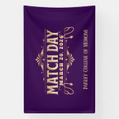 Custom Match Day 2026 Medical Residency Spandoek (Verticaal)