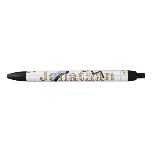 Custom Match secretary Graph cute pattern Kids Zwarte Inkt Pen (Voorkant)