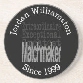 Custom Matchmaker Extraordinaire Zandsteen Onderzetter (Voorkant)