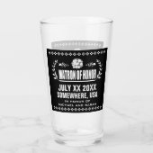 Custom Matron of Honor Glas (Achterkant)