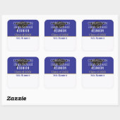 Custom Matte Class Reunion Name tag Sticker (Vel)