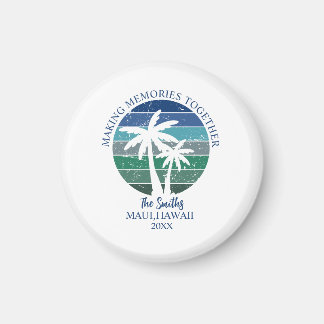  Custom Maui Hawaii family Men's Basic T-Shirt Magneet