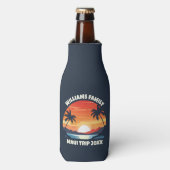 Custom Maui Trip Cool Sunrise Palmbomen Flesjeskoeler (Fles Voorkant)