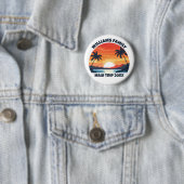 Custom Maui Trip Cool Sunrise Palmbomen Ronde Button 5,7 Cm (In situ)
