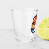 Custom Maui Trip Cool Sunrise Palmbomen Shot Glas (Links)