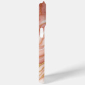 Custom Mauve Blush Pink Gold Marble Art Pattern Case-Mate iPhone Case (Achterkant / Rechts)