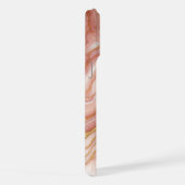 Custom Mauve Blush Roze Rood Goud Marmer Patroon iPhone Hoesje (Rechterkant)