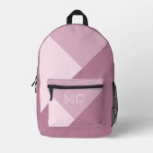 Custom Mauve Taupe Dusty Roos Blush Roze Bedrukte Rugzak (Voorkant)