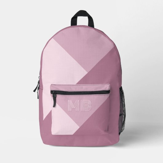 Custom Mauve Taupe Dusty Roos Blush Roze Bedrukte Rugzak (Voorkant)