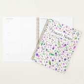 Custom Maximalist Waterverf Bloemenplanner Planner (Display)