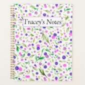 Custom Maximalist Waterverf Bloemenplanner Planner (Voorkant)