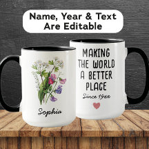 Custom May Birth Flower - Personalized Name