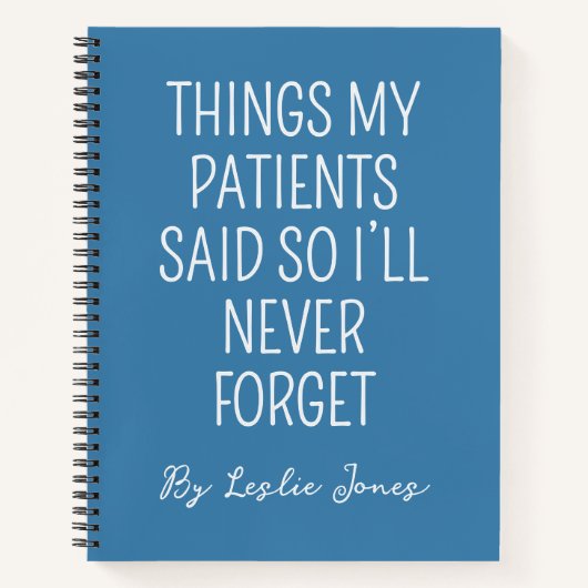 Custom Medical Journal — Funny Nurse Notebook Gift Notitieboek (Voorkant)