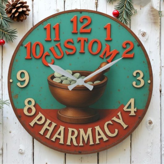 Custom medical personalized pharmacy healthcare grote klok