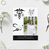 Custom Medische School Afstudeerfeest Dank u Briefkaart