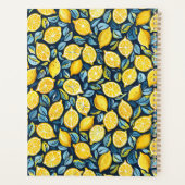 Custom Mediterranean Lemon Pattern Planner (Achterkant)