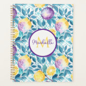 Custom Mediterranean Lemon Pattern Planner (Voorkant)