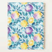 Custom Mediterranean Lemon Pattern Planner (Achterkant)
