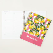 Custom Mediterranean Lemon Pattern Planner (Display)
