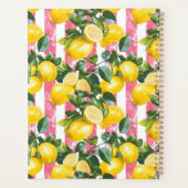 Custom Mediterranean Lemon Pattern Planner (Achterkant)