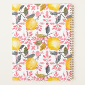 Custom Mediterranean Lemon Pattern Planner (Achterkant)