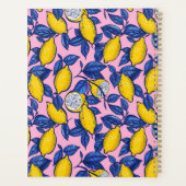 Custom Mediterranean Lemon Pattern Planner (Achterkant)