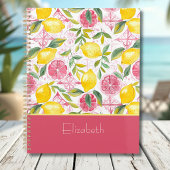Custom Mediterranean Lemon Pattern Planner