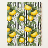 Custom Mediterranean Lemon Pattern Planner (Achterkant)