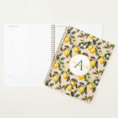 Custom Mediterranean Lemon Pattern Planner (Display)