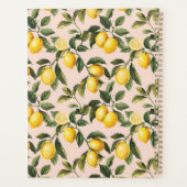 Custom Mediterranean Lemon Pattern Planner (Achterkant)