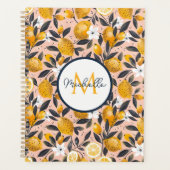 Custom Mediterranean Lemon Pattern Planner (Voorkant)