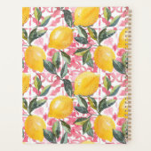Custom Mediterranean Lemon Pattern Planner (Achterkant)