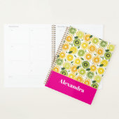 Custom Mediterranean Lemon Pattern Planner (Display)