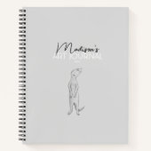 Custom Meerkat Notitieboek (Voorkant)