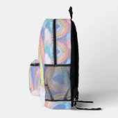 Custom Meisjes Naam Whimsical Rainbow Kinder Bedrukte Rugzak (Rechts)