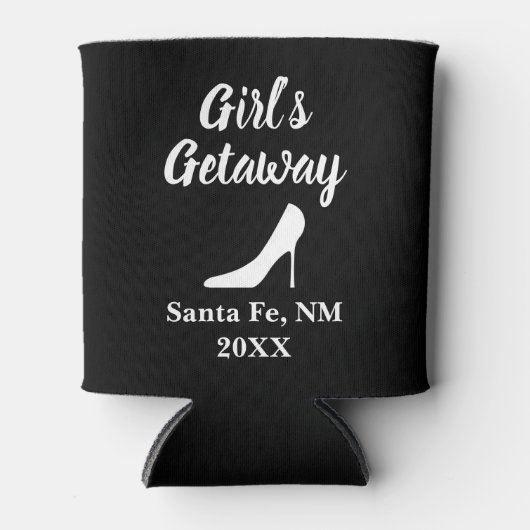 Custom meisje's uitje weekendje weg drankhouder blikjeskoeler (Voorkant)