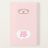 Custom Melktert Boeremeisie Spiral Notitieboek (Achterkant)