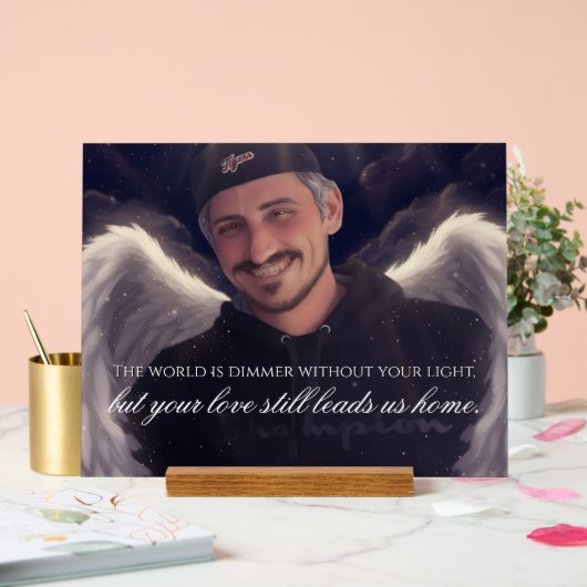 Custom Memorial Acryl Bord (Huwelijk)